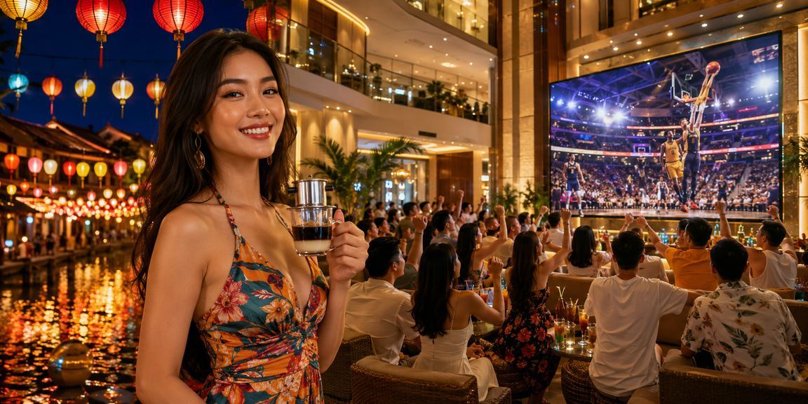 Người chơi đang cá cược bóng rổ tại Huế